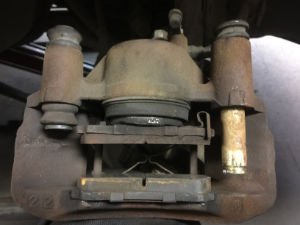 bad brake caliper 1 - we repair